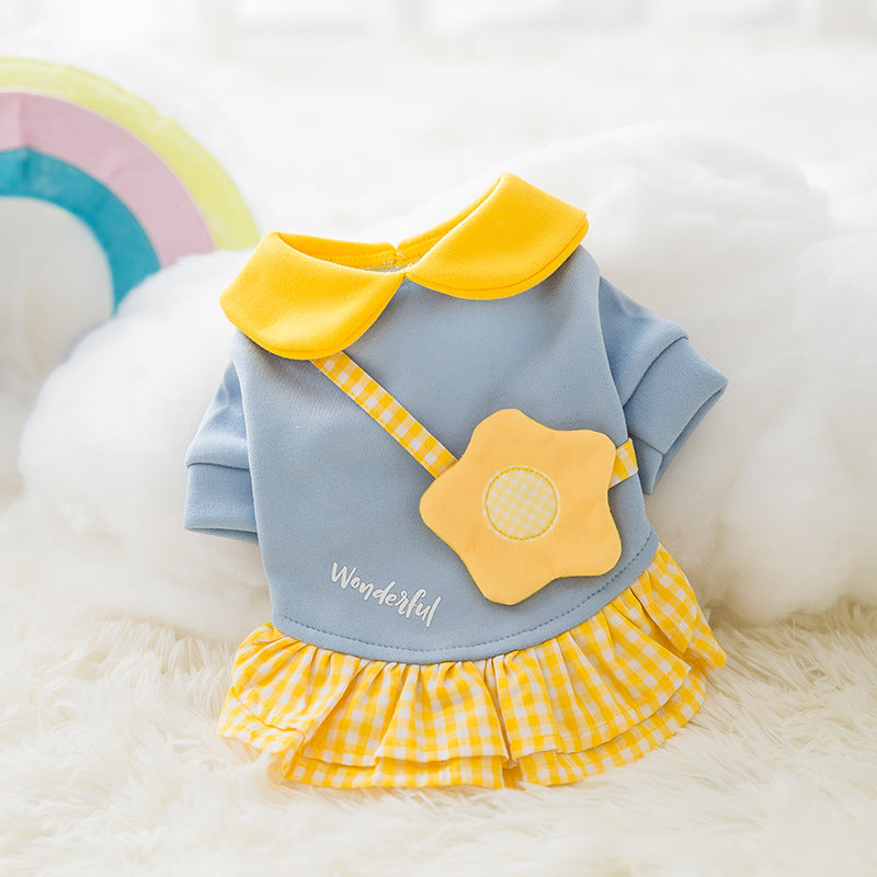 Cute Kawaii Cartoon Pet Clothes for Autumn and Winter