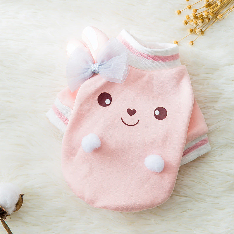 Cute Kawaii Cartoon Pet Clothes for Autumn and Winter