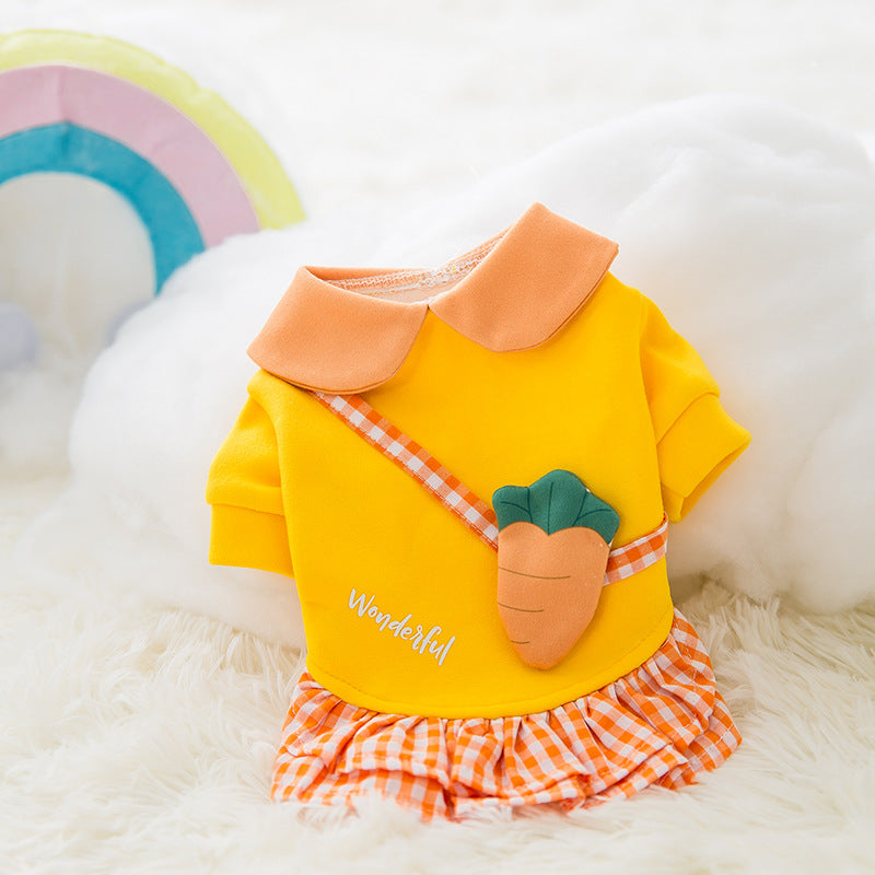 Cute Kawaii Cartoon Pet Clothes for Autumn and Winter