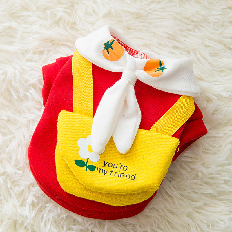 Cute Kawaii Cartoon Pet Clothes for Autumn and Winter