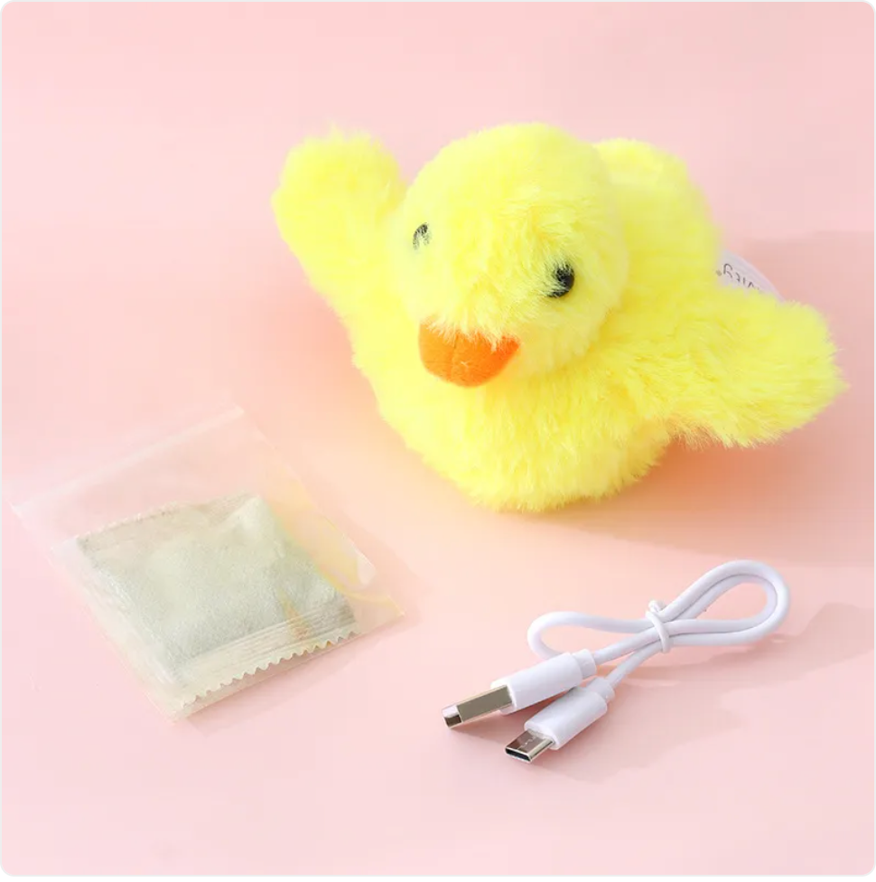 Interactive Rechargable Flapping & Squeaking Duck Cat Toy