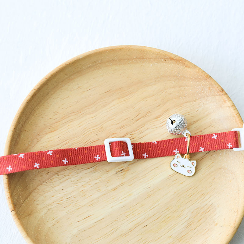 Cute Kawaii Safety Breakaway Cat or Small Dog Collars With Bell
